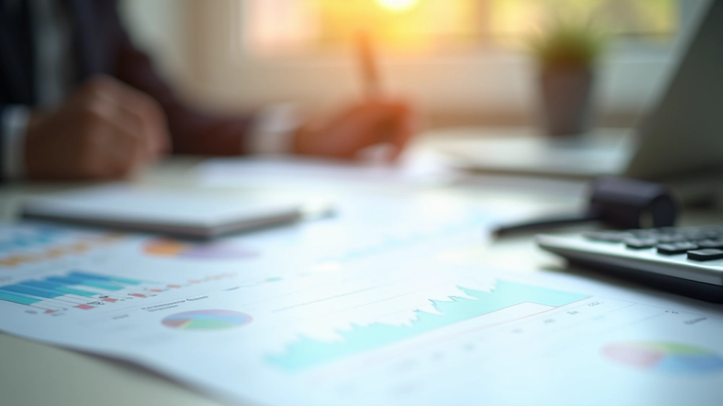 Finanzdiagramme und Tabellen mit Verbraucherpreisindex-Daten auf dem Schreibtisch