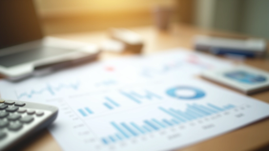 Finanzdiagramme und Tabellen mit Verbraucherpreisindex-Daten auf dem Schreibtisch