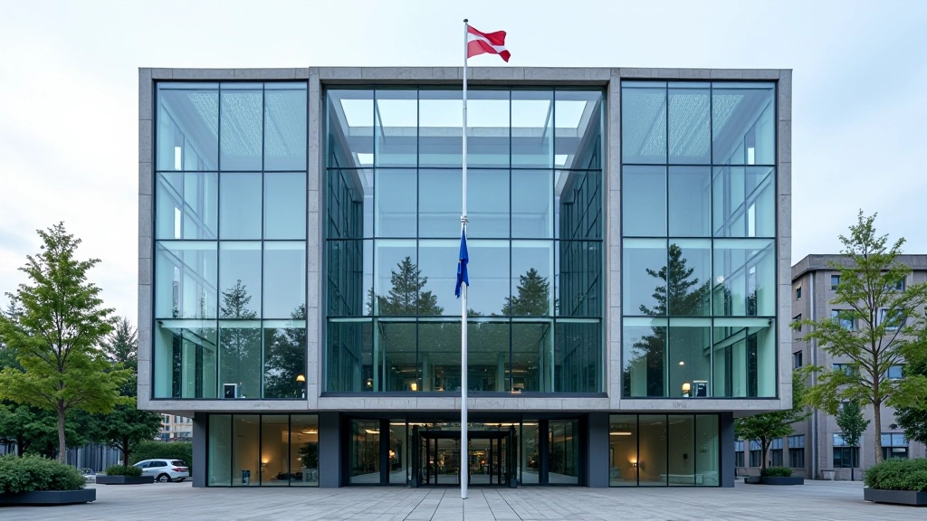 Europäische Zentralbank Gebäude und moderne Finanzarchitektur